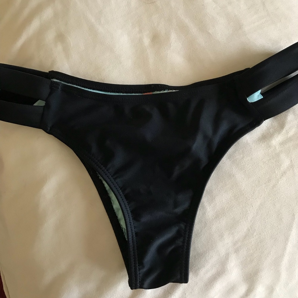 Black Cheeky Bikini Bottom
